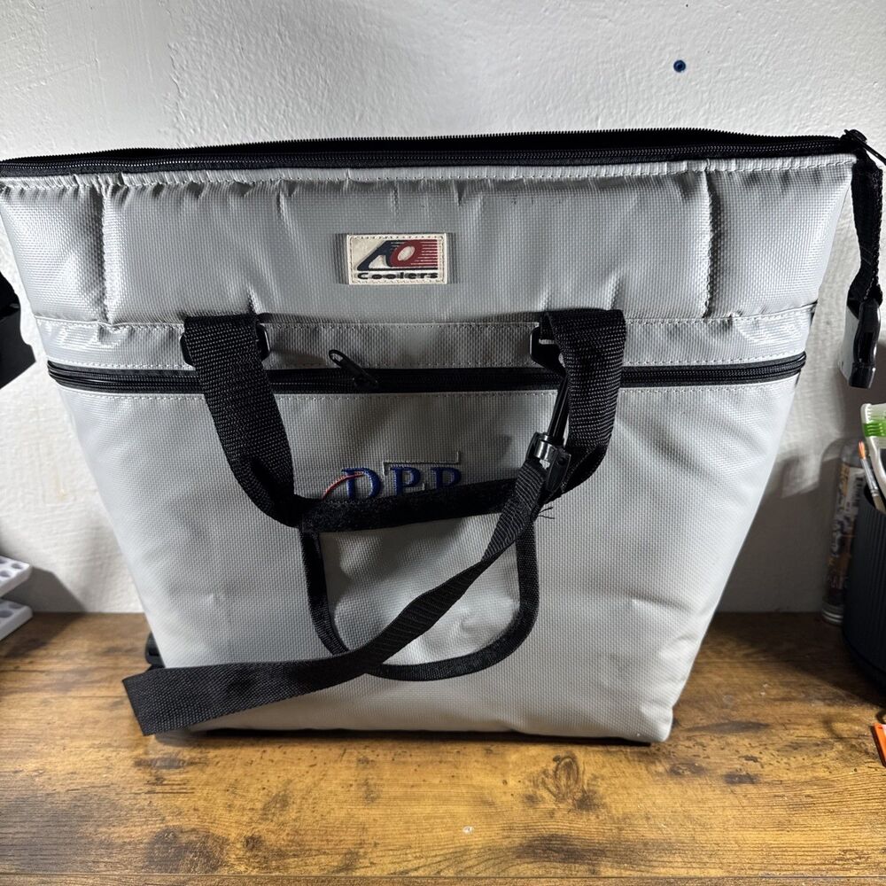 AO Coolers LARGE Soft-Sided Canvas Cooler Gray